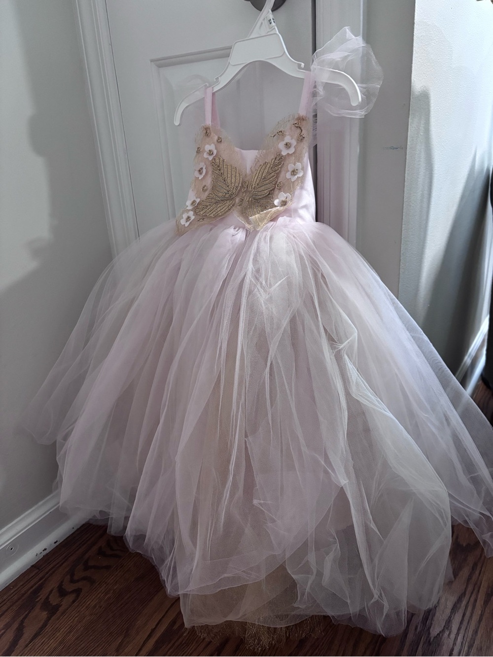 Pottery Barn Kids Pink Butterfly Fairy Halloween Costume size 4-6T - Picture 7 of 10